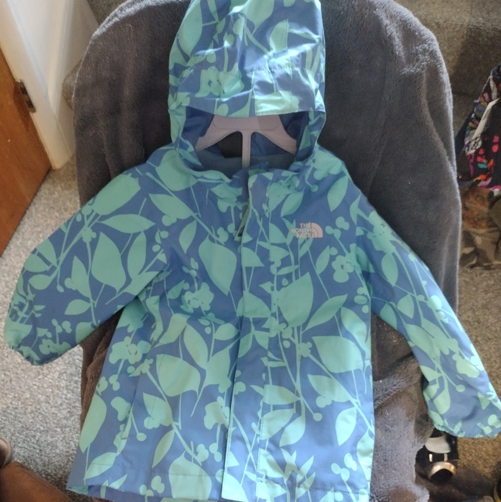 Children's Northface hooded Rain coat